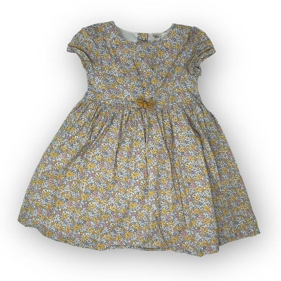 Oshkosh B'gosh Yellow Floral Dress Toddler Size 4T - Picture 1 of 10